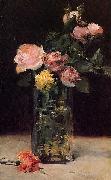 Edouard Manet Roses in a Glas Vase oil painting picture wholesale